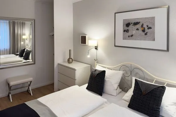 Schlafzimmer der Ferienwohnung Tidenblick in Wittdün auf Amrum  Ferienwohnung Tidenblick