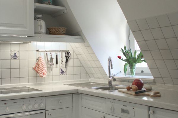  Hark-Olufs Hüs Whg Lachmöwe Nebel - Küche / Küchenzeile