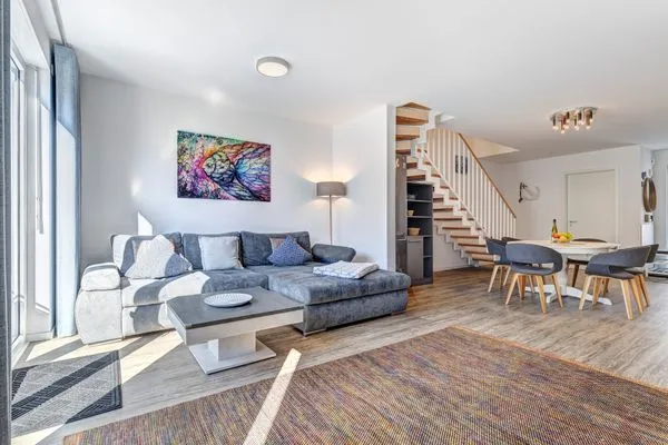 Wohnzimmer  Bernsteinquartier, Ferienhaus 07e