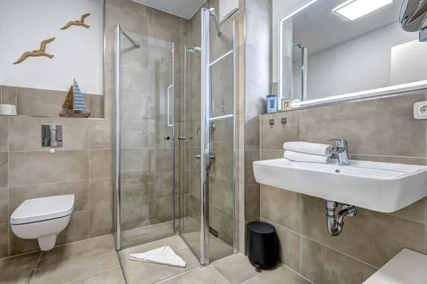 Badezimmer  Bernsteinquartier, Ferienhaus 07e