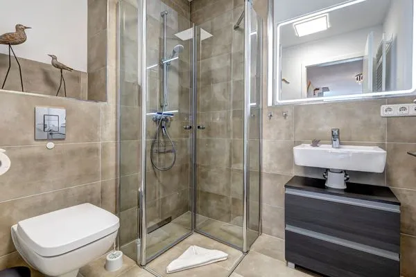 Badezimmer  Bernsteinquartier, Ferienhaus 07e