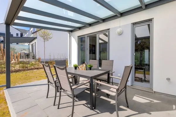 Terrasse  Bernsteinquartier, Ferienhaus 07e