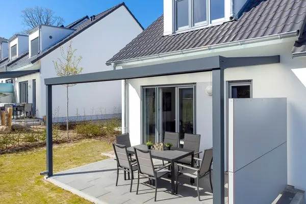 Terrasse  Bernsteinquartier, Ferienhaus 07e