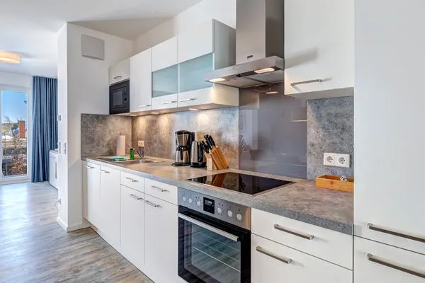 Küche / Küchenzeile  Bernsteinquartier, Ferienhaus 09a "Meeresrauschen"