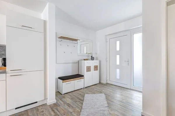 Fassade / Eingang  Bernsteinquartier, Ferienhaus 09a "Meeresrauschen"