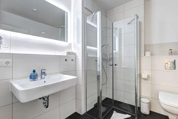 Badezimmer  Bernsteinquartier, Ferienhaus 09a "Meeresrauschen"