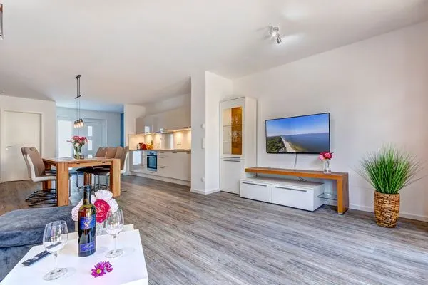 Wohnzimmer  Bernsteinquartier, Ferienhaus 09b "Ostseeparadies"