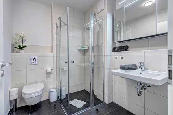 Badezimmer  Bernsteinquartier, Ferienhaus 09b "Ostseeparadies"