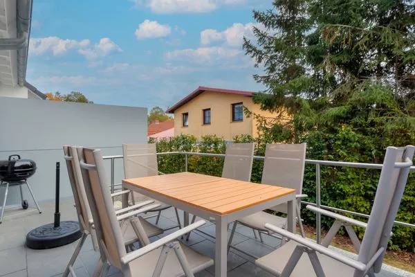 Terrasse  Bernsteinquartier, Ferienhaus 09b "Ostseeparadies"