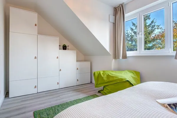 Schlafzimmer  Bernsteinquartier, Ferienhaus 09c "Ostseenest"