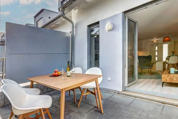 Terrasse  Bernsteinquartier, Ferienhaus 09c "Ostseenest"