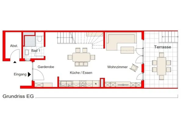 Grundriss  Bernsteinquartier, Ferienhaus 09c "Ostseenest"