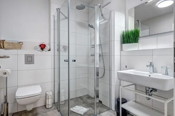 Badezimmer  Bernsteinquartier, Ferienhaus 10c