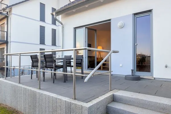 Terrasse  Bernsteinquartier, Ferienhaus 10c