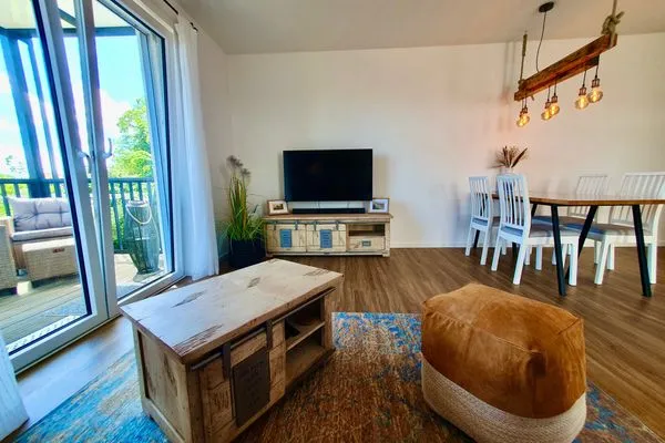 Wohnzimmer  Bernsteinquartier, Whg. 11.82 "Ankerplatz"