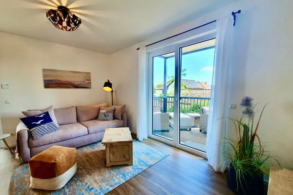 Wohnzimmer  Bernsteinquartier, Whg. 11.82 "Ankerplatz"