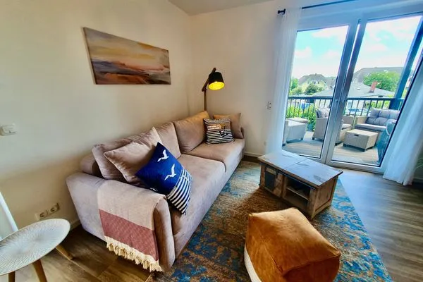 Wohnzimmer  Bernsteinquartier, Whg. 11.82 "Ankerplatz"