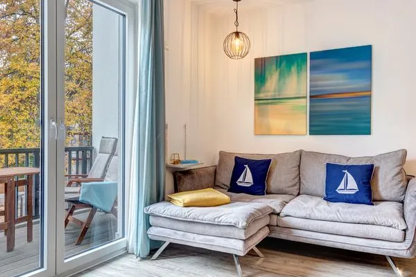 Wohnzimmer  Bernsteinquartier, Whg. 11.90