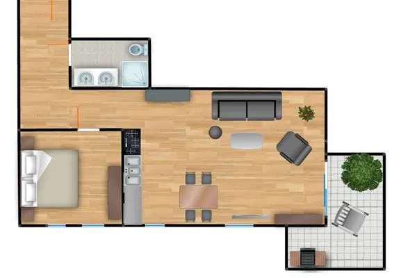 Grundriss  Residenz am Balmer See, Whg. 02