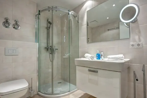 Badezimmer  Residenz am Balmer See, Whg. 02