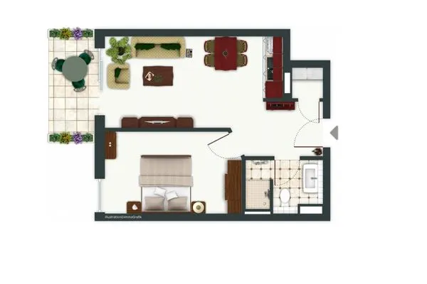 Grundriss  Residenz am Balmer See, Whg. 05