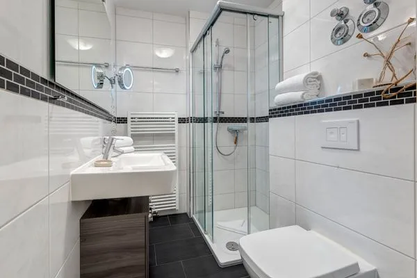 Badezimmer  Residenz am Balmer See, Whg. 06