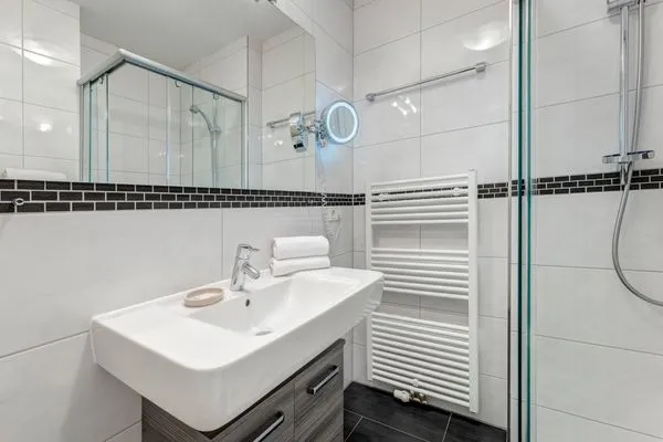 Badezimmer  Residenz am Balmer See, Whg. 06