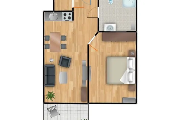 Grundriss  Residenz am Balmer See, Whg. 19