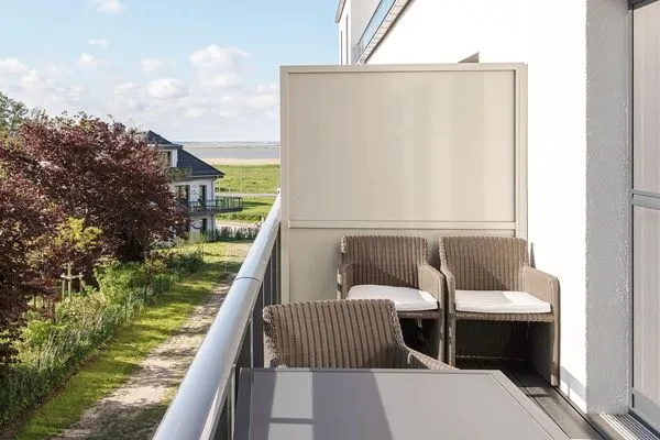 Ferienwohnung Marco Polo Ostseebad Wustrow ZweiWasser Alte Seefahrtschule Balkon  Marco Polo Suite