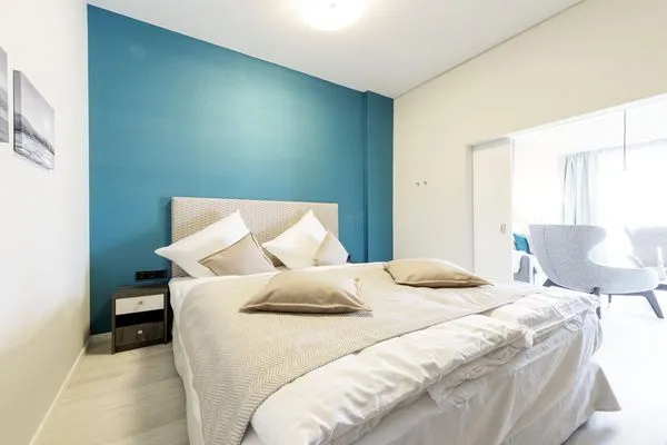 Ferienwohnung Marco Polo Ostseebad Wustrow ZweiWasser Alte Seefahrtschule Schlafzimmer  Marco Polo Suite
