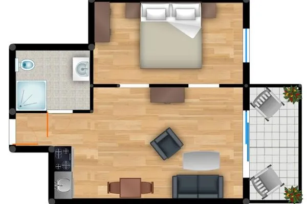 Grundriss  Residenz am Balmer See, Whg. 21