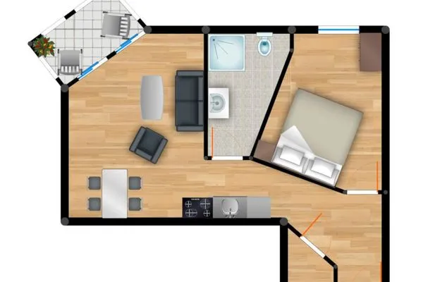 Grundriss  Residenz am Balmer See, Whg. 22