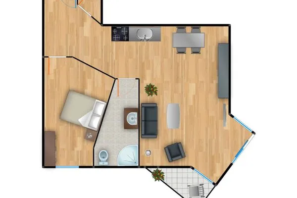 Grundriss  Residenz am Balmer See, Whg. 37