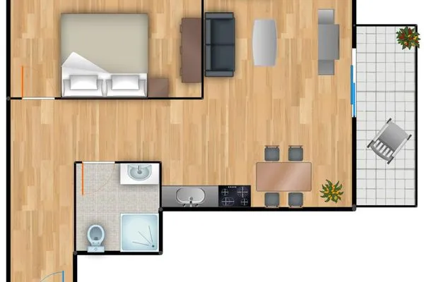 Grundriss  Residenz am Balmer See, Whg. 39