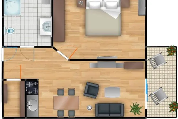 Grundriss  Residenz am Balmer See, Whg. 40