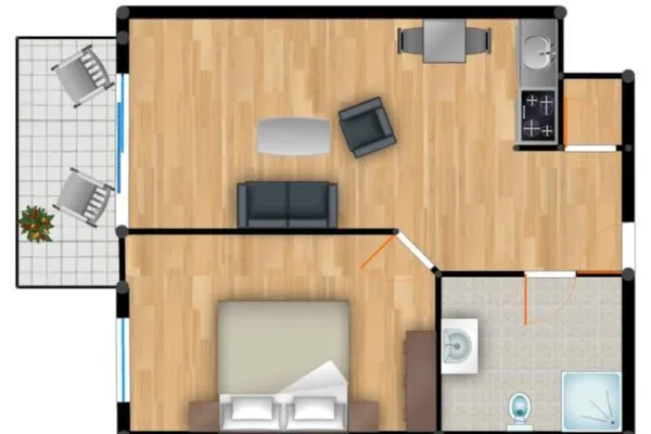 Grundriss  Residenz am Balmer See, Whg. 42