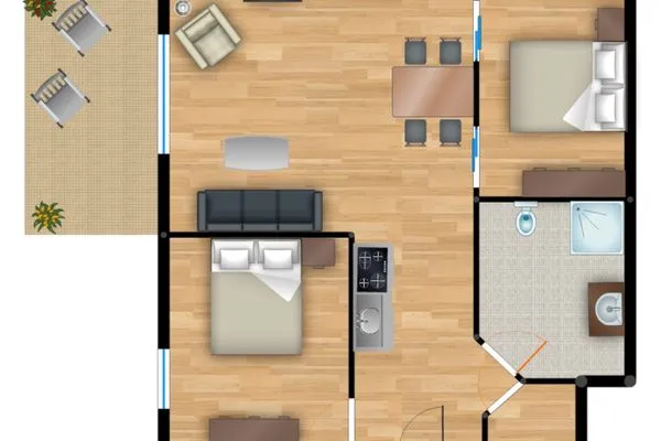 Grundriss  Residenz am Balmer See, Whg. 43