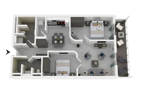 Ferienwohnung Columbus Suite Ostseebad Wustrow ZweiWasser Alte Seefahrtschule Grundriss  Columbus Suite