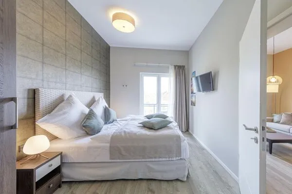 Ferienwohnung Magelan Suite Ostseebad Wustrow ZweiWasser Alte Seefahrtschule Schlafzimmer  Magelan Suite