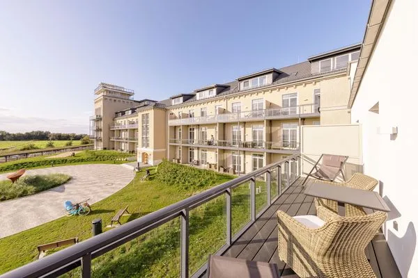 Ferienwohnung Ankerplatz Ostseebad Wustrow ZweiWasser Alte Seefahrtschule Balkon  Ankerplatz