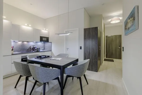 Ferienwohnung Ostseeblick Ostseebad Wustrow ZweiWasser Alte Seefahrtschule Essbereich  Ostseeblick