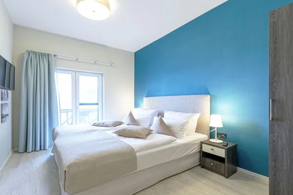 Ferienwohnung Ostseeblick Ostseebad Wustrow ZweiWasser Alte Seefahrtschule Schlafzimmer  Ostseeblick