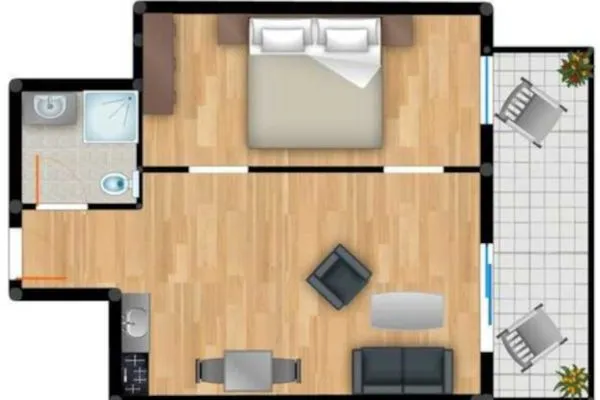 Grundriss  Residenz am Balmer See, Whg. 46