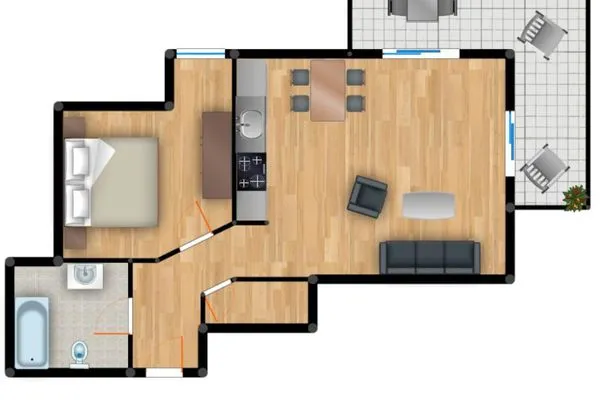 Grundriss  Residenz am Balmer See, Whg. 47