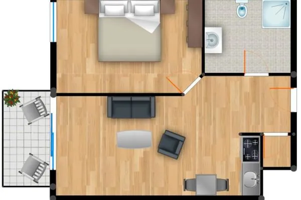 Grundriss  Residenz am Balmer See, Whg. 48