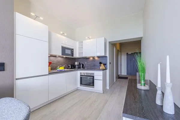 Ferienwohnung Ostseeperle Ostseebad Wustrow ZweiWasser Alte Seefahrtschule Küche  Ostseeperle