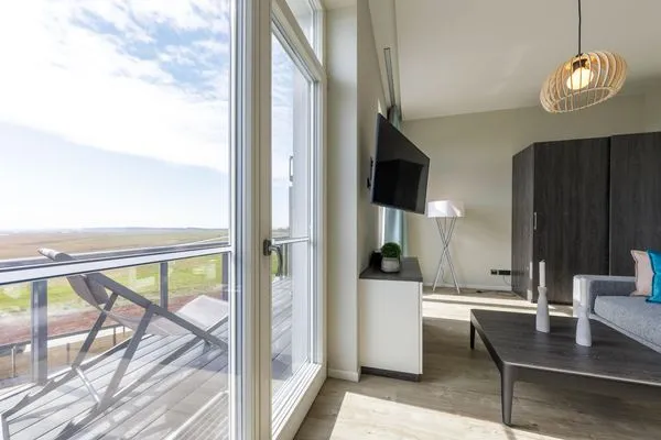 Ferienwohnung Wellenmeer Ostseebad Wustrow ZweiWasser Alte Seefahrtschule Balkonzugang  Wellenmeer