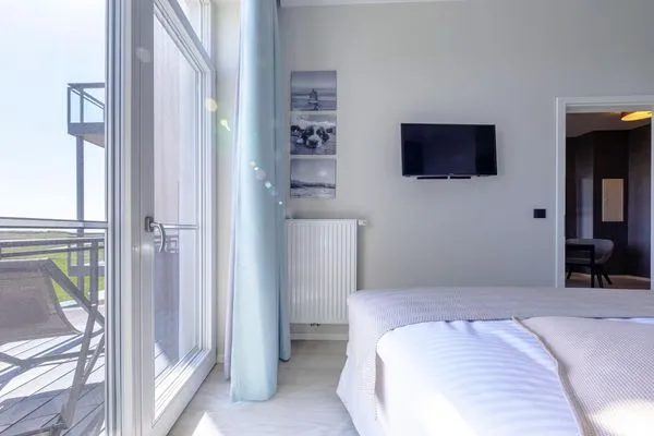 Ferienwohnung Ostseestern Ostseebad Wustrow ZweiWasser Alte Seefahrtschule Balkonzugang  Ostseestern