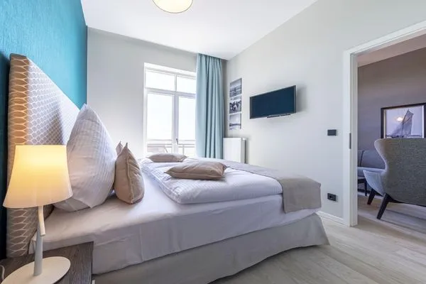 Ferienwohnung Ostseestern Ostseebad Wustrow ZweiWasser Alte Seefahrtschule Schlafzimmer  Ostseestern