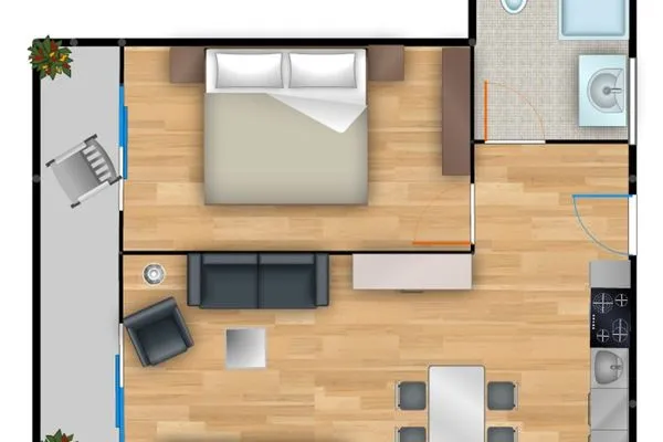 Grundriss  Residenz am Balmer See, Whg. 58